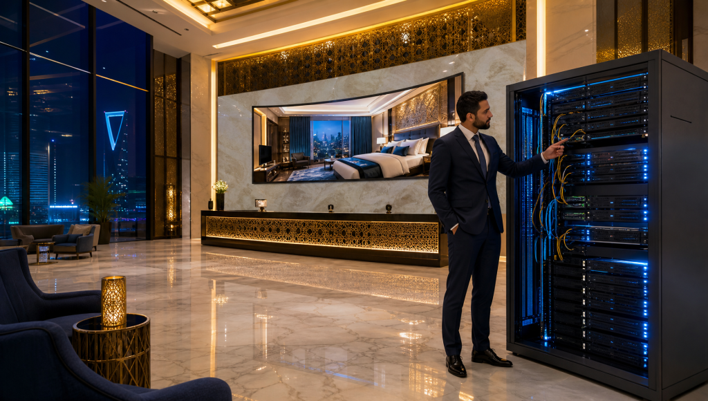 أنظمة IPTV للفنادق في السعودية - تركيب وصيانة احترافية