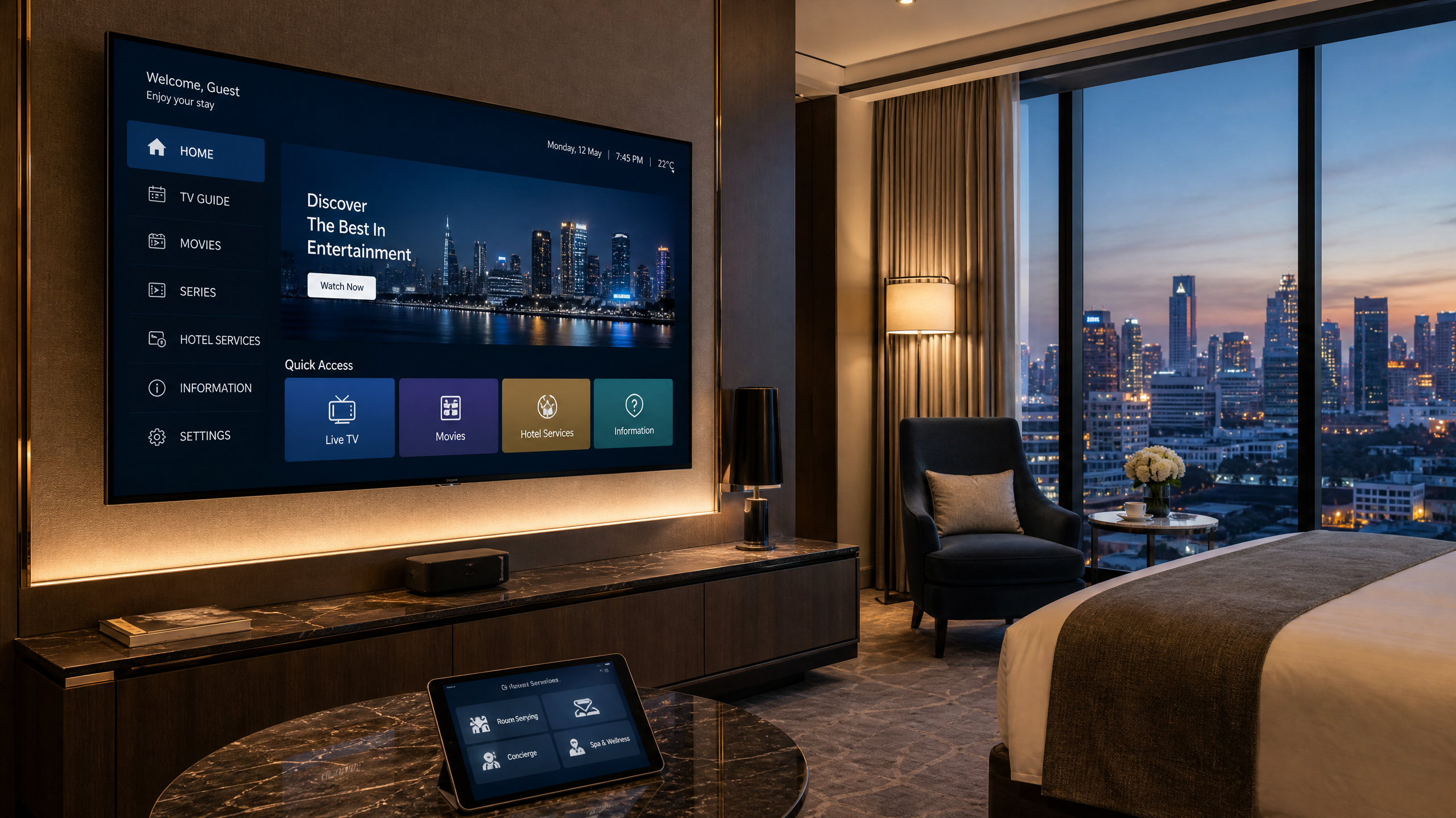 تشغيل اشتراك IPTV — تنفيذ رموز الشبكات الرقمية
